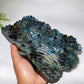 21cm Unique Hand Carved Labradorite Ocean World with Dolphin Octopus Fish Turtle Coral Carvings Free Form Crystal Healing Bulk Wholesale