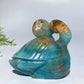 8cm Unique Hand Carved Caribbean Calcite Axi Galericulata Sweethearts Bird Carving Crystal Healing Bulk Wholesale