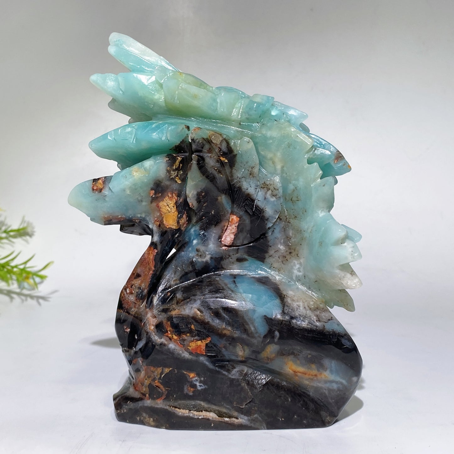 Unique Hand Carved Caribbean Calcite Sun Flowers Free Form Crystal Healing Bulk Wholesale