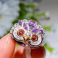 S925 Crystal Ring Crystal Healing Bulk Wholesale