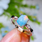 Sterling Silver S925 Natural Opal Ring Crystal Healing Bulk Wholesale