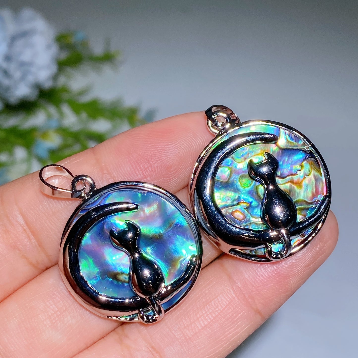 Abalone Shell Pendant Crystal Healing Bulk Wholesale