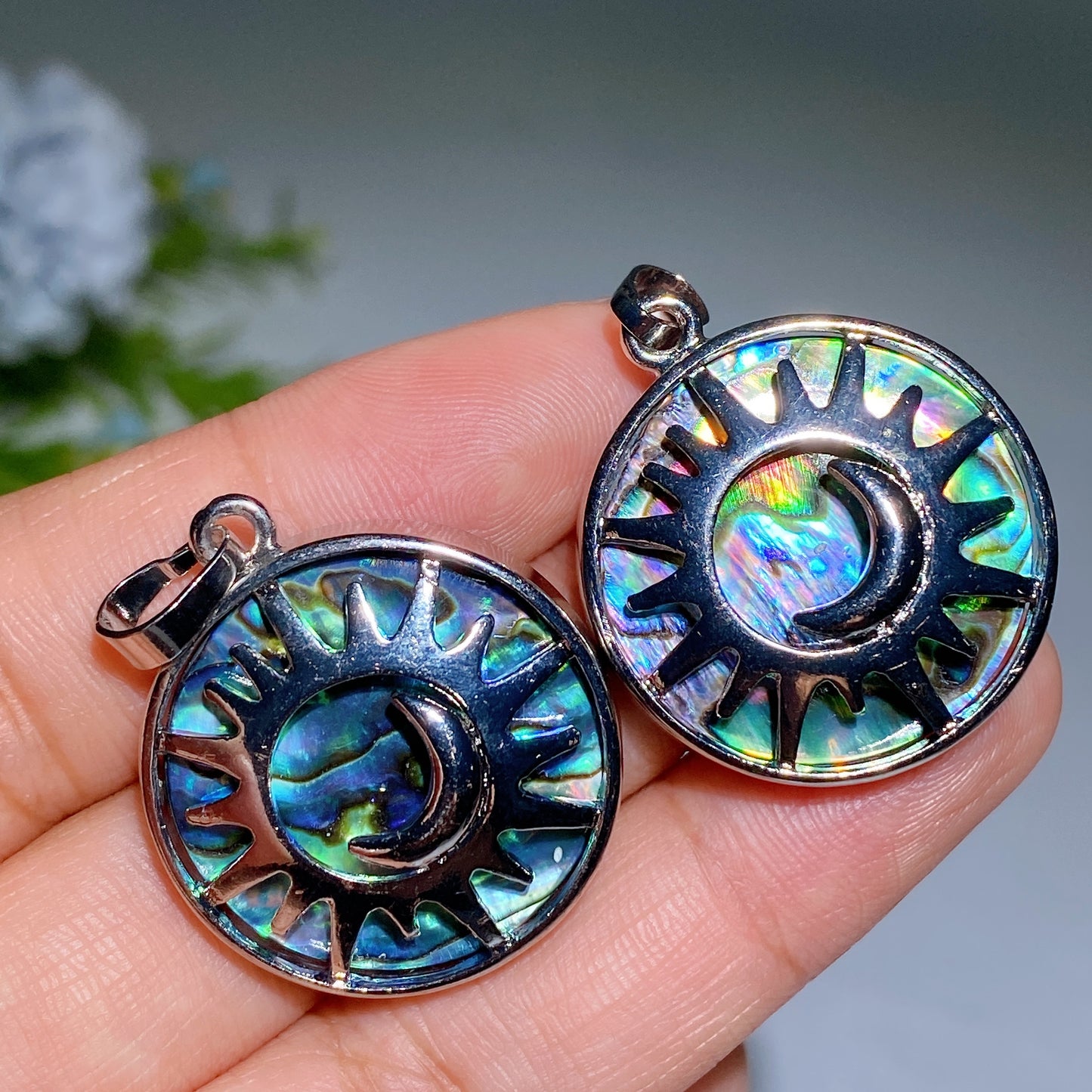 Abalone Shell Pendant Crystal Healing Bulk Wholesale