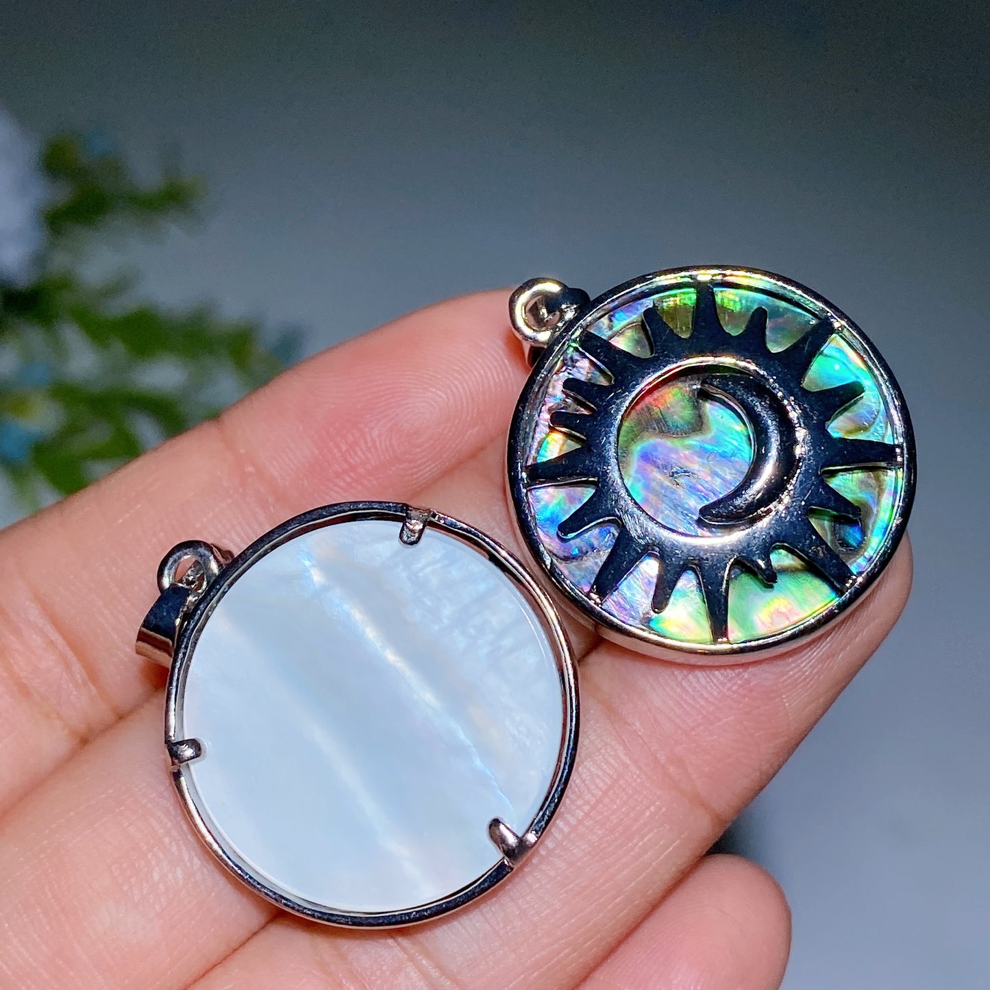 Abalone Shell Pendant Crystal Healing Bulk Wholesale