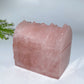3.4" Rose Quartz Treasure Box Carving Crystal Healing Bulk Wholesale
