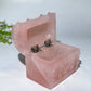 3.4" Rose Quartz Treasure Box Carving Crystal Healing Bulk Wholesale