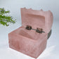 3.4" Rose Quartz Treasure Box Carving Crystal Healing Bulk Wholesale