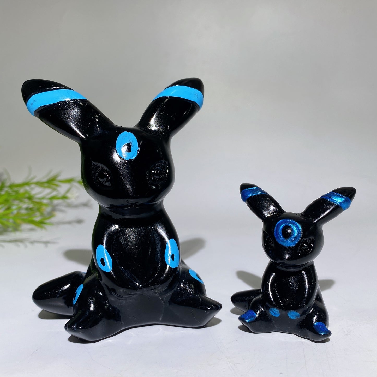 2.0"-3.9" Black Obsidian Evee Carving Crystal Healing Bulk Wholesale