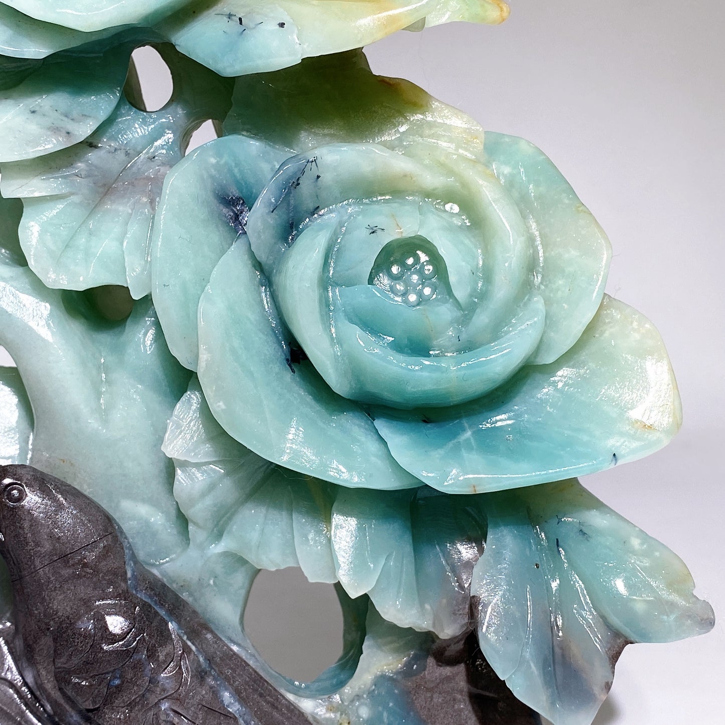 Unique Hand Carved Caribbean Calcite Flower Birds Free Form Crystal Healing Bulk Wholesale