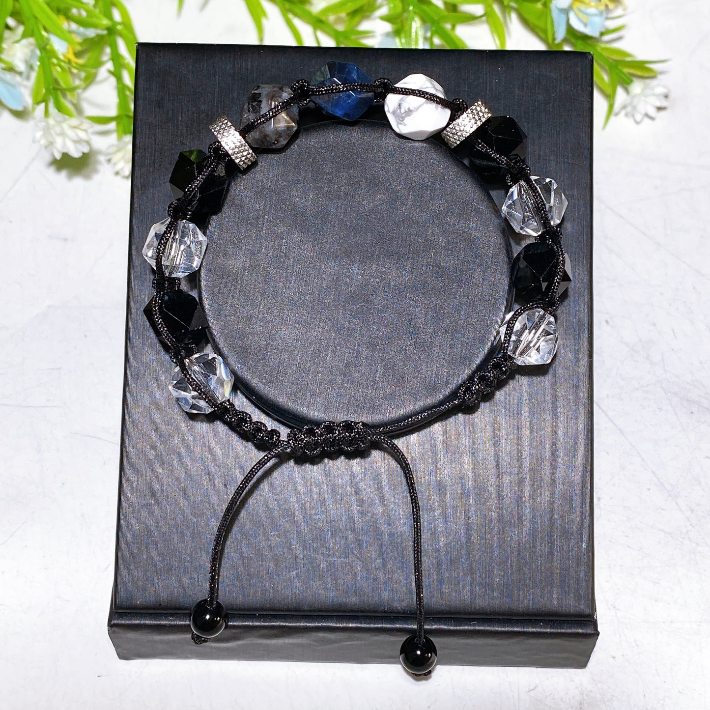 Crystal Polyhedron Adjustable Bracelet Crystal Healing Bulk Wholesale