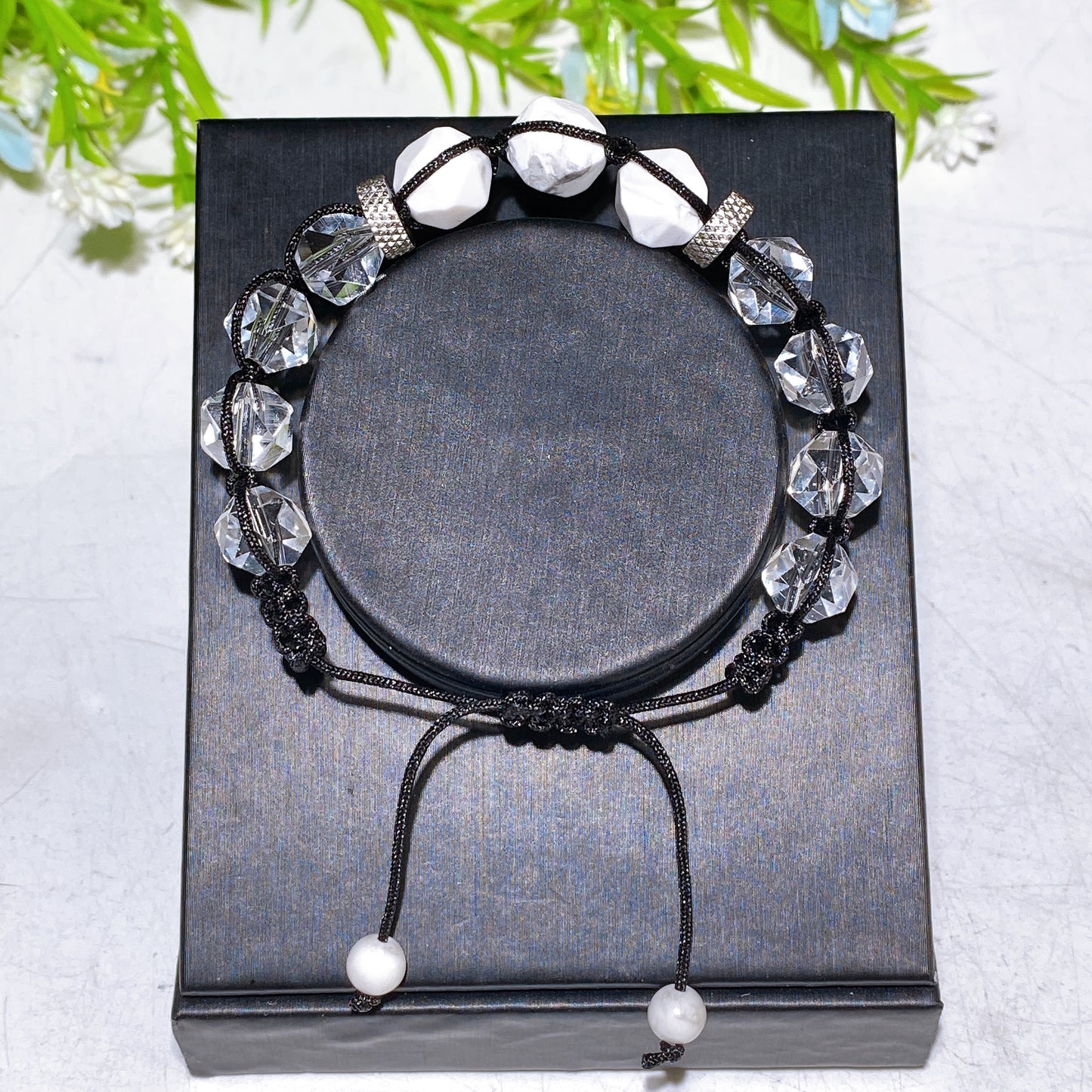 Crystal Polyhedron Adjustable Bracelet Crystal Healing Bulk Wholesale