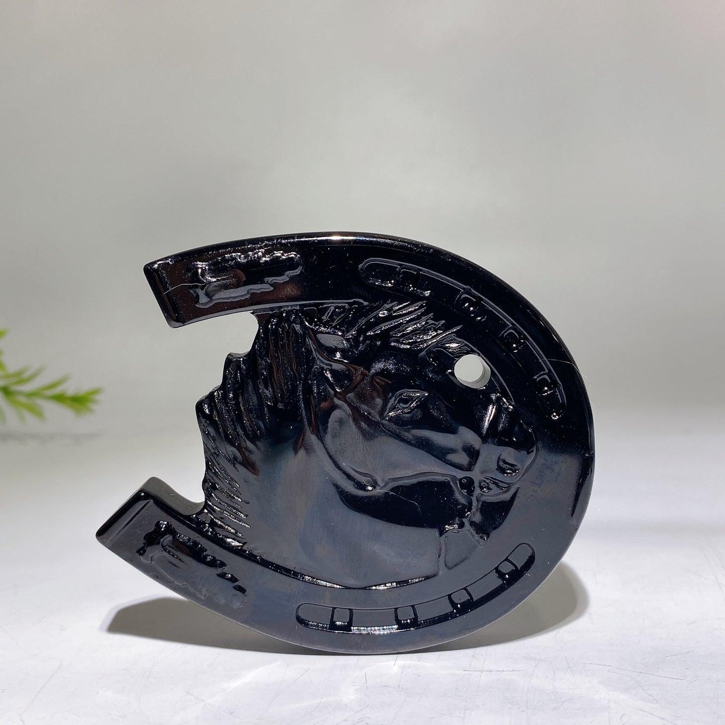 3.2" Crystal Horse Clevis Carving Crystal Healing Bulk Wholesale