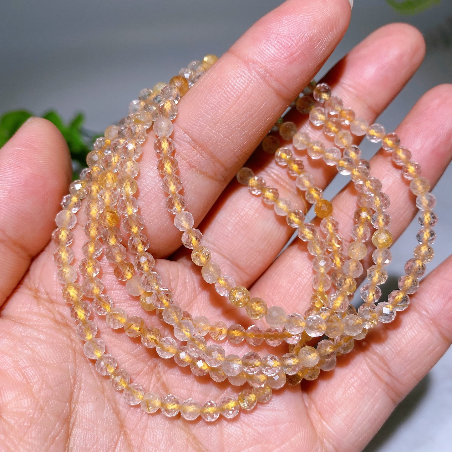 4mm Faceted Crystal Bracelet Crystal Healing Bulk Wholesale