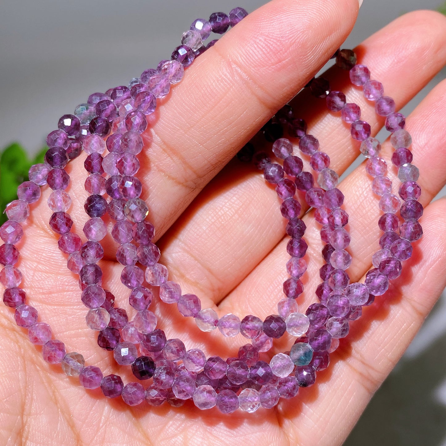 4mm Faceted Crystal Bracelet Crystal Healing Bulk Wholesale