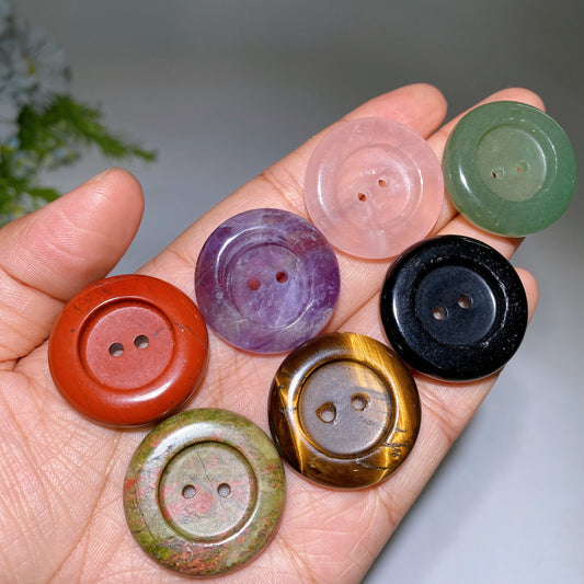 3cm Crystal Button Crystal Healing Bulk Wholesale
