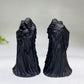 Black Obsidian Raven Owl Ghost Cat Pumpkin Carving 1 Piece Crystal Healing Bulk Wholesale