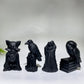 Black Obsidian Raven Owl Ghost Cat Pumpkin Carving 1 Piece Crystal Healing Bulk Wholesale