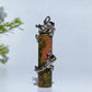 Metal Silver Dragon Coiling Around Crystal Cylinder Pendant Crystal Healing Bulk Wholesale