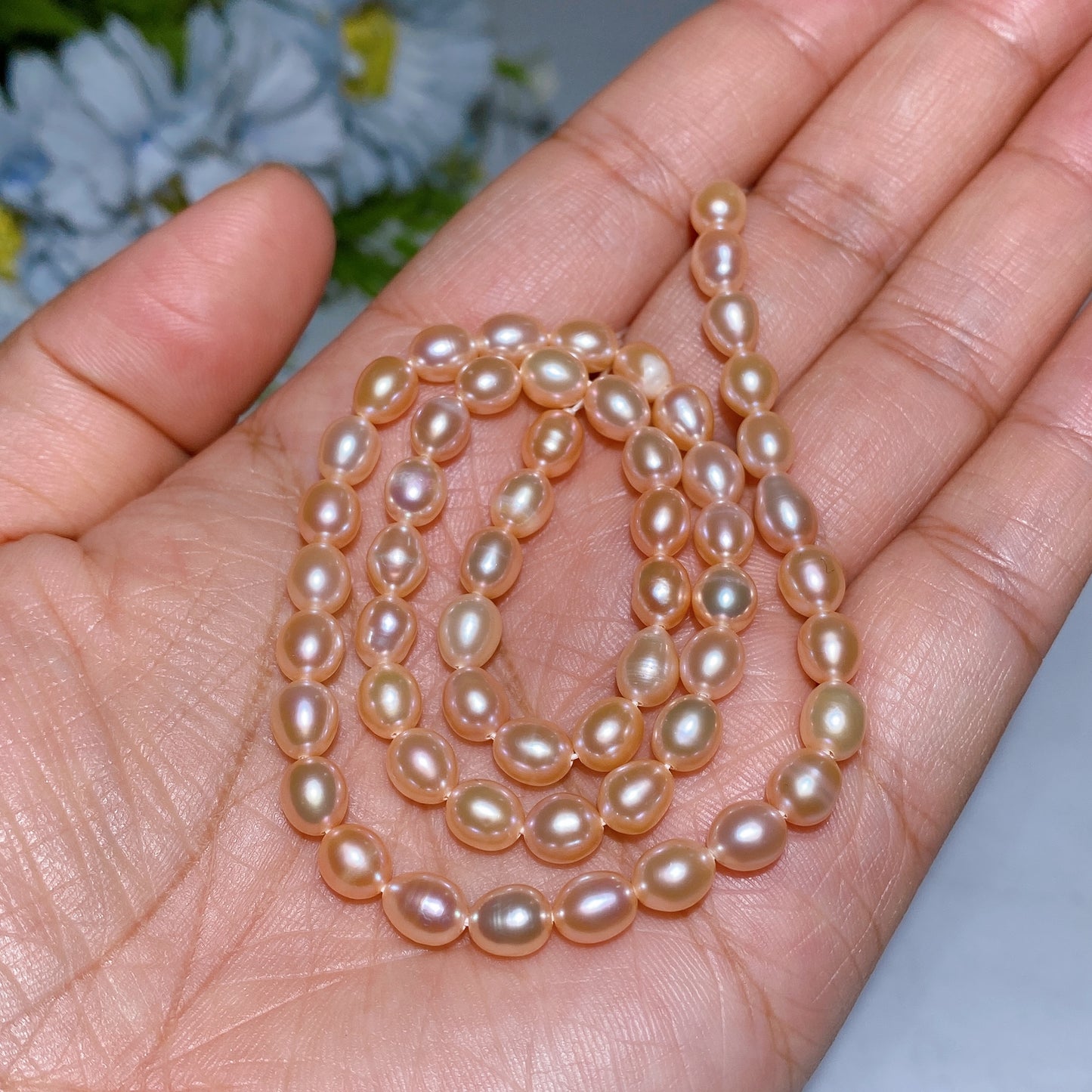 6mm Fresh Water Pearl Beads String Crystal Healing Bulk Wholesale