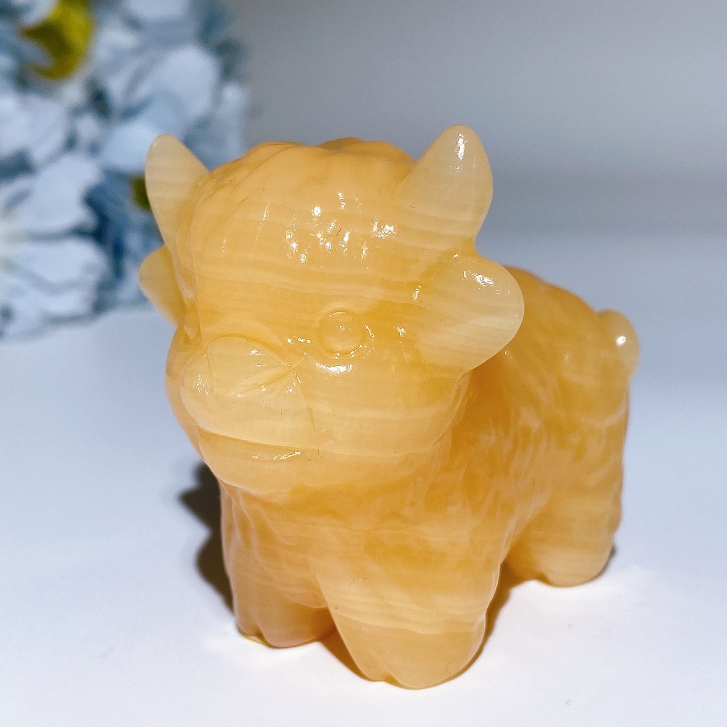 2.3" Crystal Cattle Carving Crystal Healing Bulk Wholesale