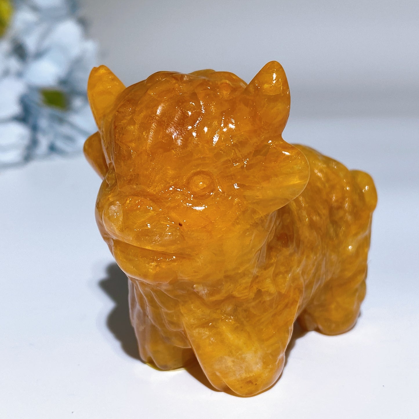 2.3" Crystal Cattle Carving Crystal Healing Bulk Wholesale