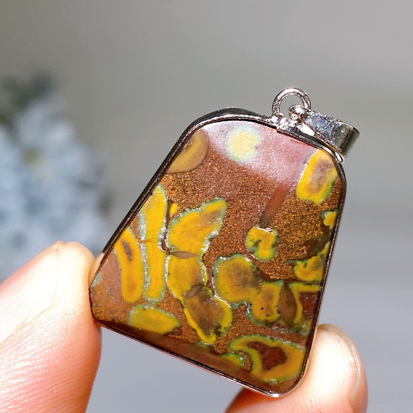Blue Aventurine Fruit Jasper Pendant Crystal Healing Bulk Wholesale