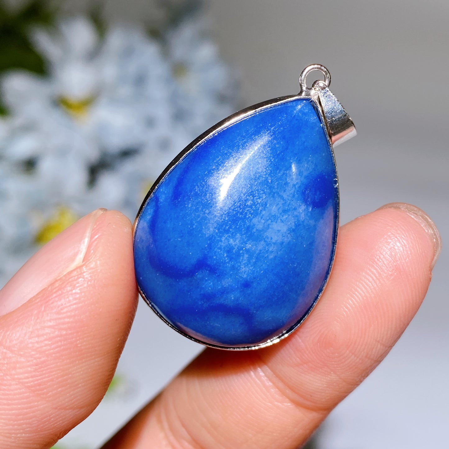 Blue Aventurine Fruit Jasper Pendant Crystal Healing Bulk Wholesale