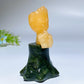 3.0" Crystal Groot on Serpentine Stump Carving Crystal Healing Bulk Wholesale