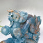 25cm Hand Carved Unique Blue Onyx Dragon Carving Free Form Crystal Healing Bulk Wholesale