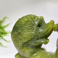 18cm Hand Carved Unique Serpentine Hedgehog Carving Free Form Crystal Healing Bulk Wholesale