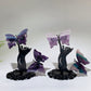 Crystal Cat Catching Butterfly Crystal Healing Bulk Wholesale