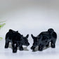 3.9" Black Obsidian Bull Carving Crystal Healing Bulk Wholesale