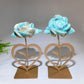 Hemimorphite Peny Flower Carving with Stand Crystal Healing Bulk Wholesale