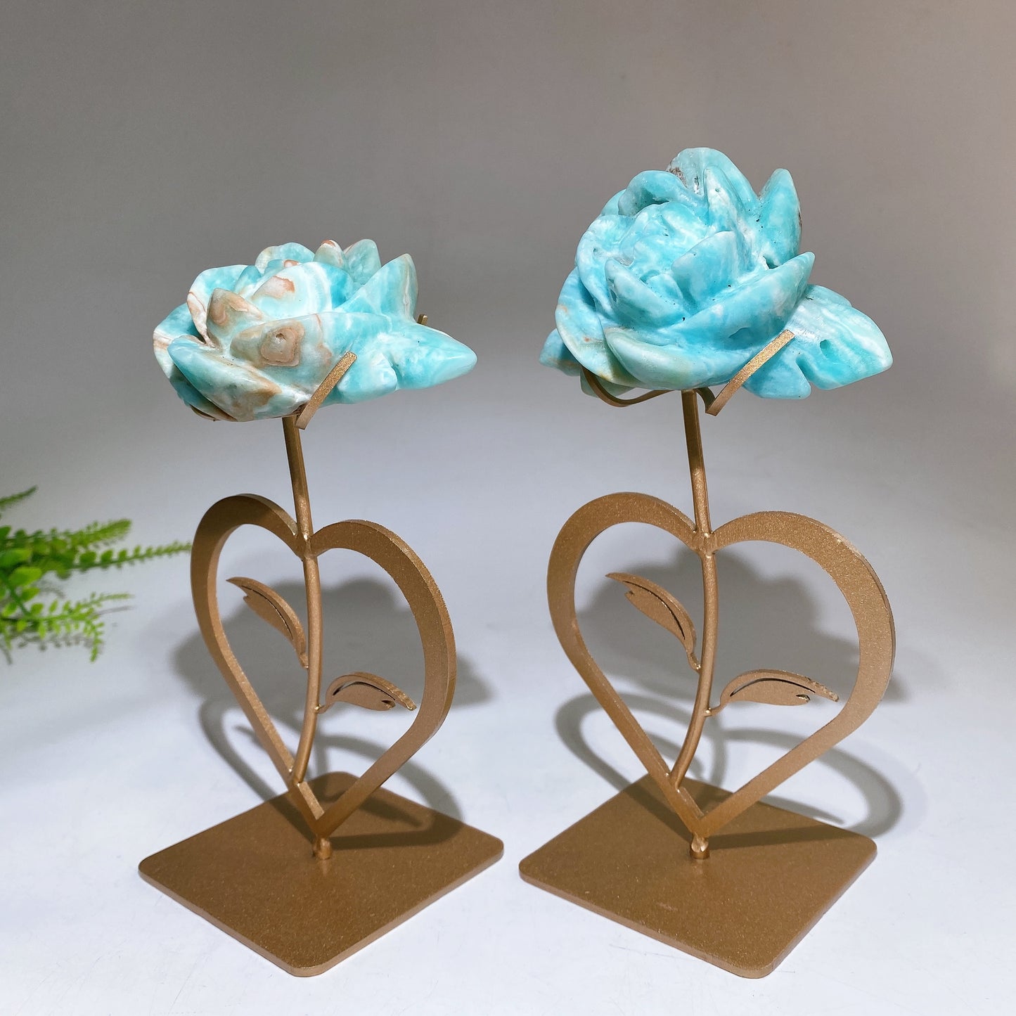 Hemimorphite Peny Flower Carving with Stand Crystal Healing Bulk Wholesale