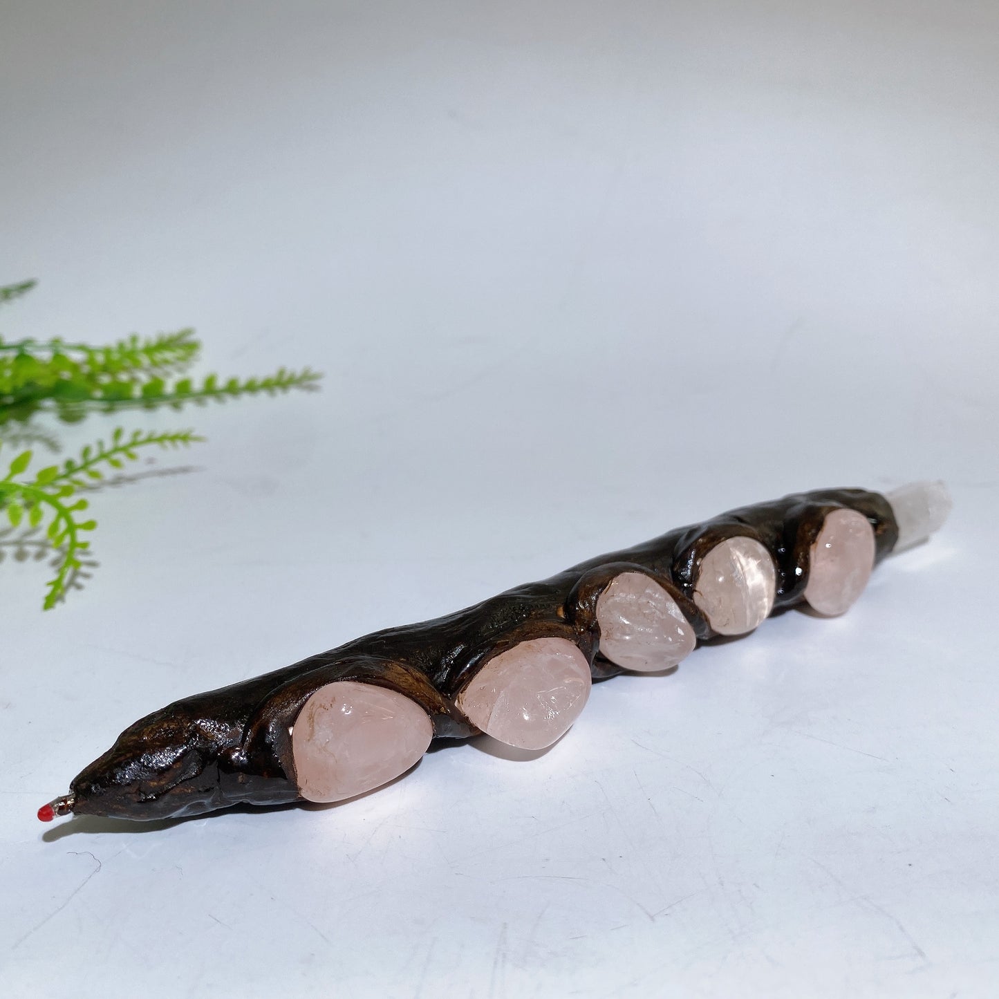 Crystal Branch Design Pen with Clear Quartz Stick on Top Crystal Healing Bulk Wholesale