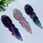 3.1" Fluorite Vajra Pestle Pendant Bulk Wholesale
