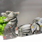 8.6" Three-piece Crystal Dragon Carvings Bulk Wholesale