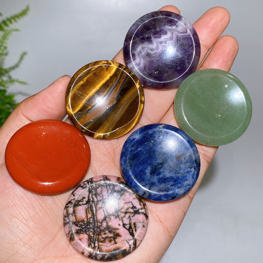 4cm Crystal Round Worry Stone Crystal Healing Bulk Wholesale