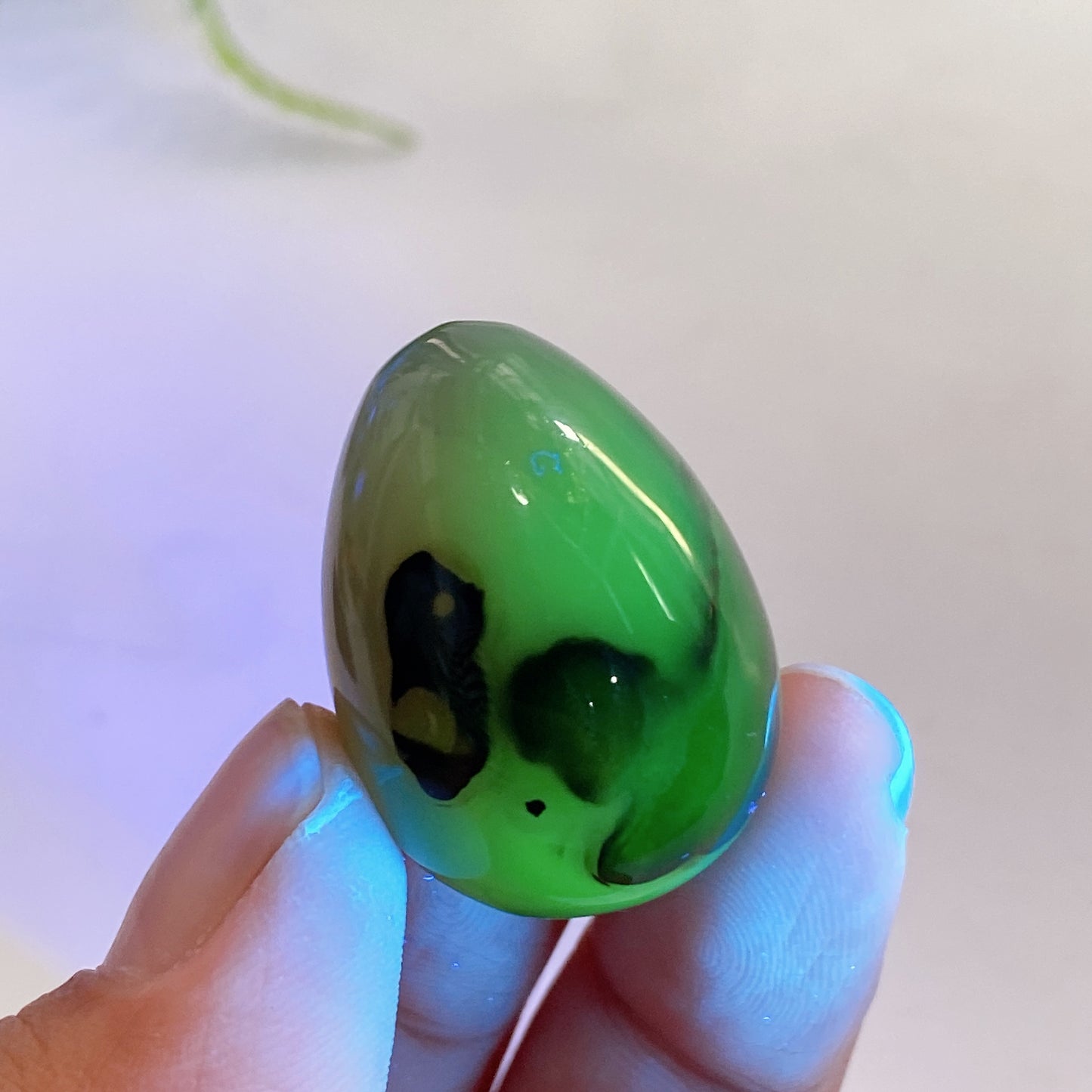 1.2" UV Reactive Volcanic Agate Egg Crystal Healing Bulk Wholesale