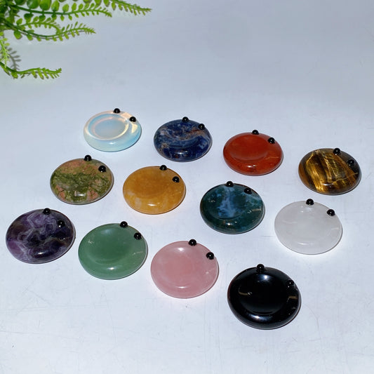 4cm Crystal Round Worry Stone with Eyes Crystal Healing Bulk Wholesale