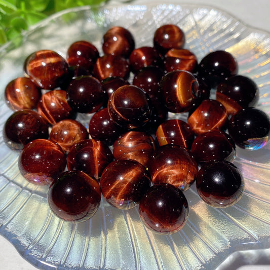 15mm Red Tiger Eye Sphere Bag Bulk Wholesale