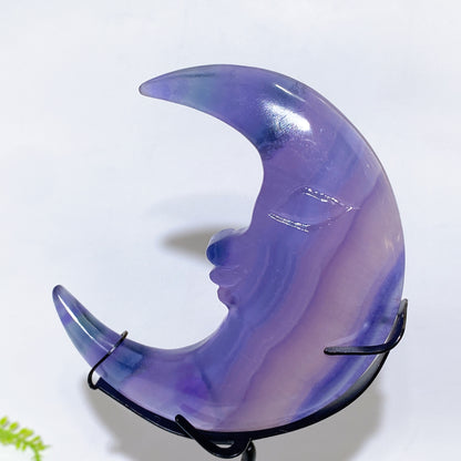 Crystal Moon Face Carving Crystal Healing Bulk Wholesale