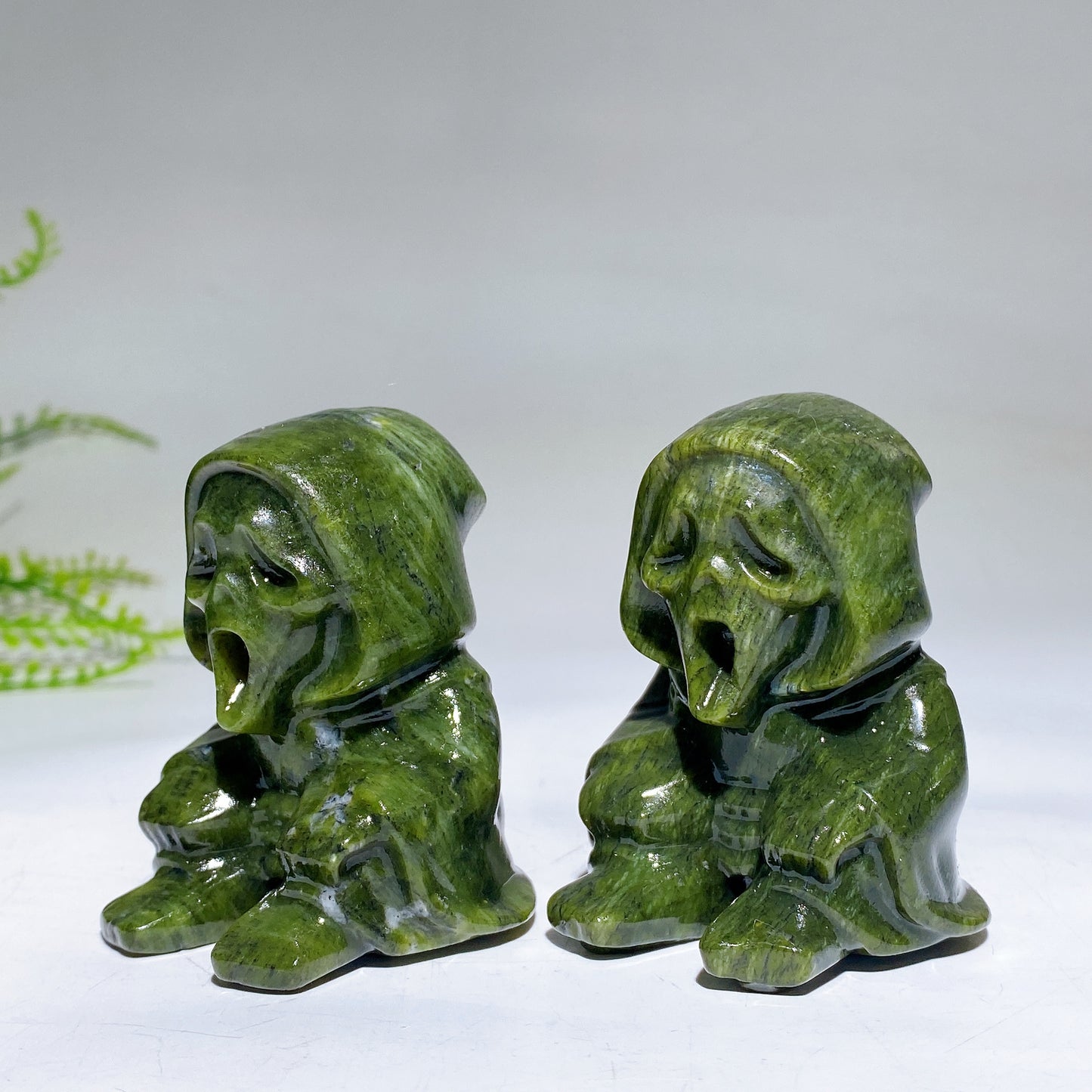 2.3" Serpentine Ghost Carving Crystal Healing Bulk Wholesale