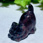 1.2" Mixed Crystal Cat Carvings Bulk Wholesale
