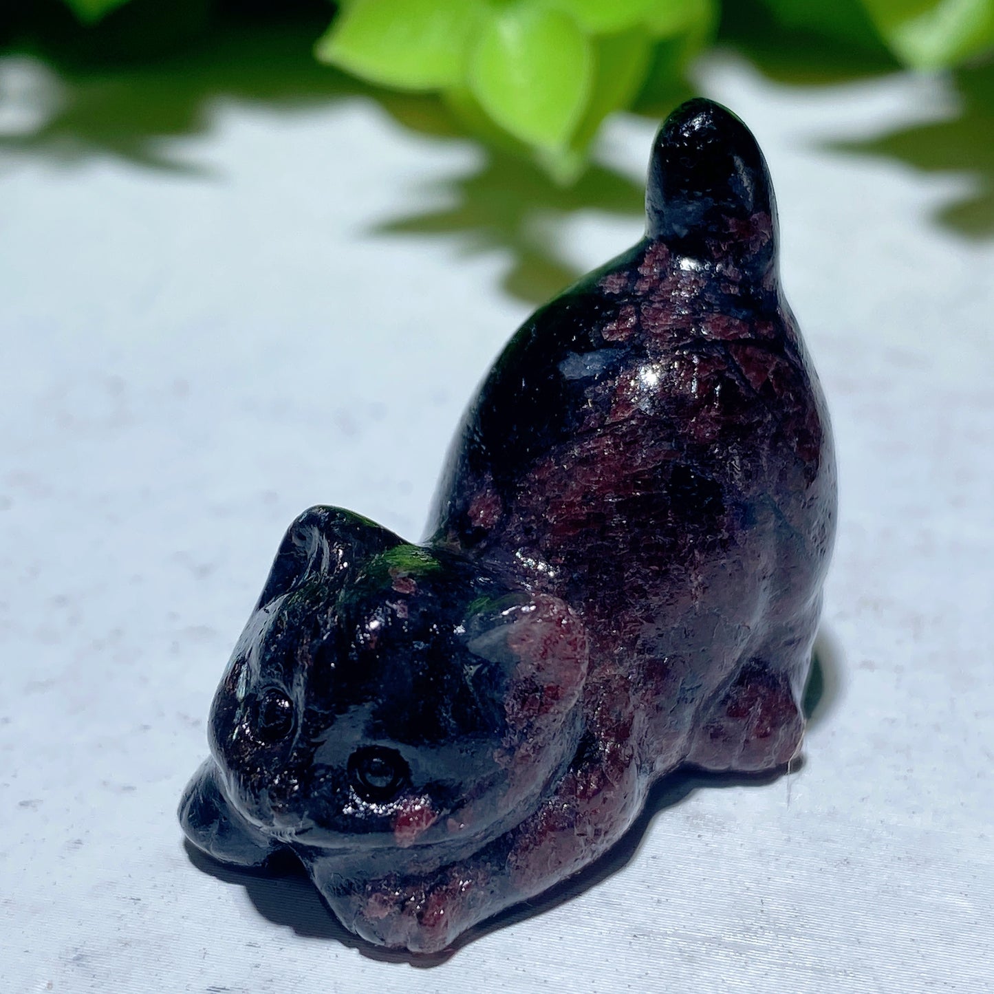 1.2" Mixed Crystal Cat Carvings Bulk Wholesale