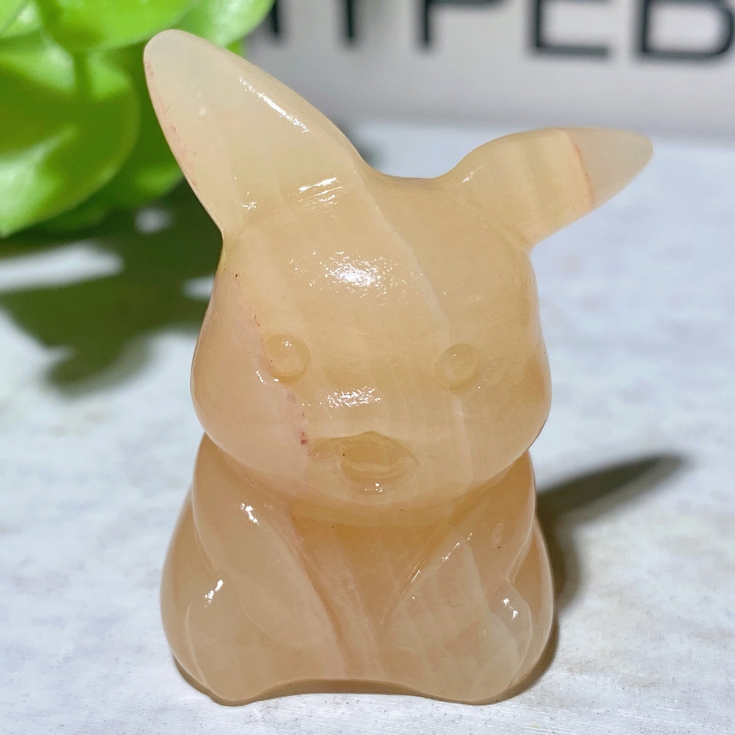 1.3" Yellow Tiger Eye Orange Calcite Pikachu Carvings Bulk Wholesale