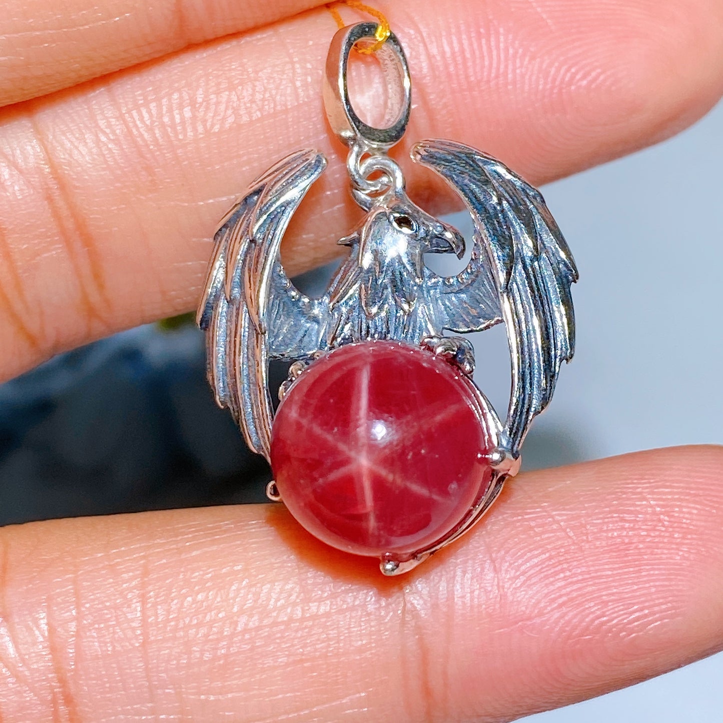 S925 Star Rose Quartz Aquamarine Pendent Crystal Healing Bulk Wholesale