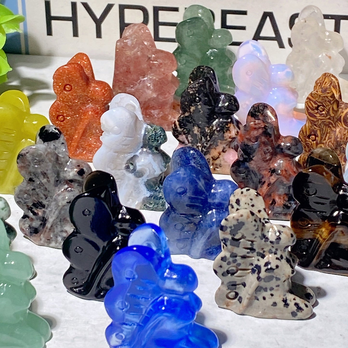 1.2" Mixed Crystal Mini Butterfly Fairy Carvings Bulk Wholesale