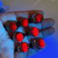 S925 UV Reactive Ruby Ring Crystal Healing Bulk Wholesale