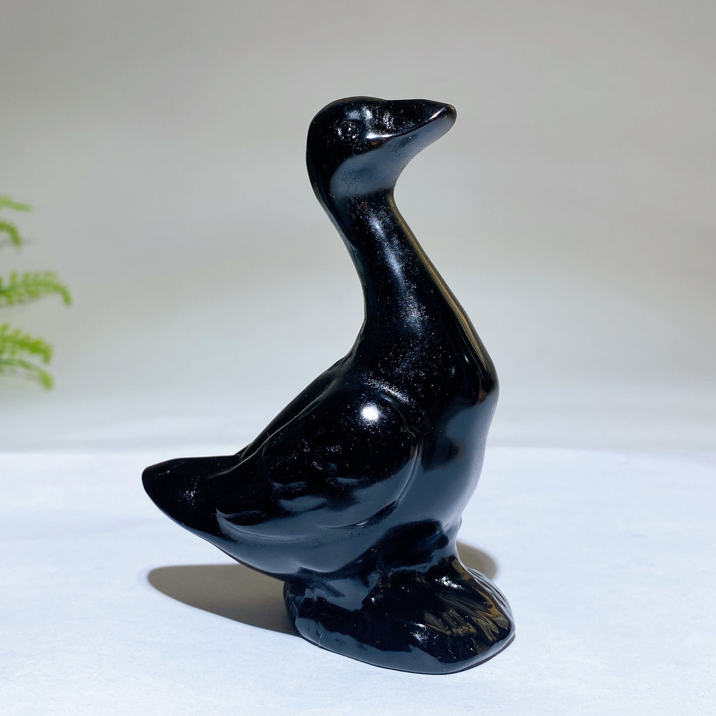 4.0" Natrual Crystal Goose Carving Healing Bulk Wholesale